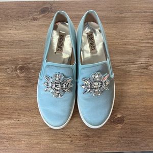 Badgley Mischka Rhinestone sneakers size 8